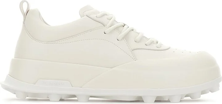 Ivory Leather Orb Sneakers