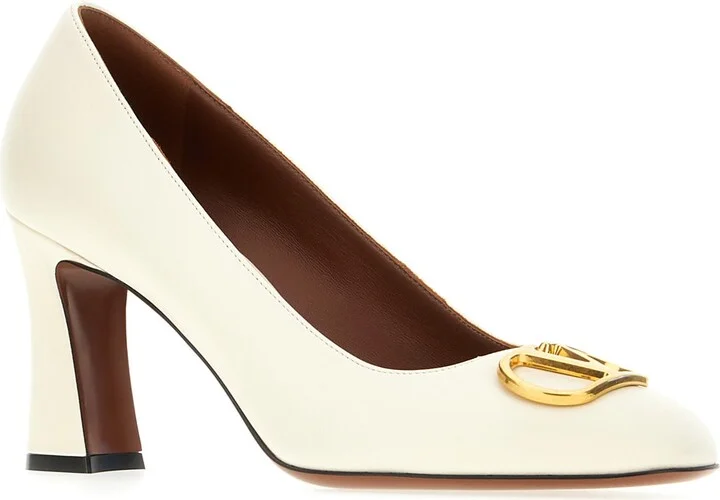 Ivory Leather Pumps - Image 2