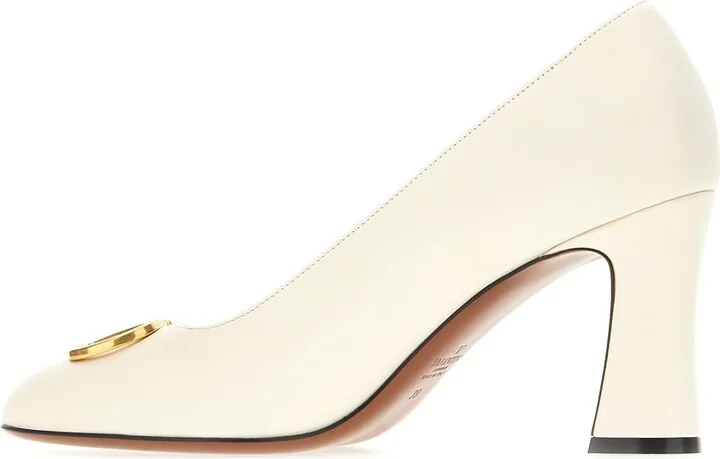 Ivory Leather Pumps - Image 3