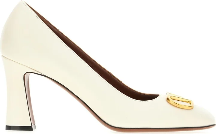 Ivory Leather Pumps