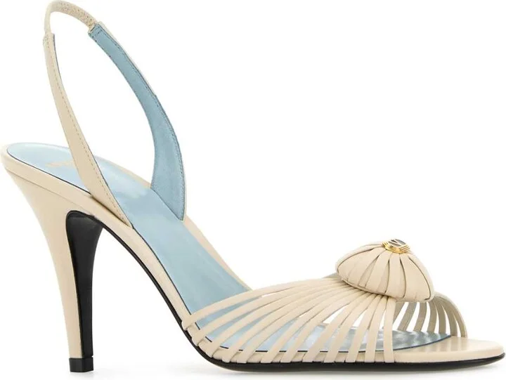Ivory Leather Royal Sandals - Image 2