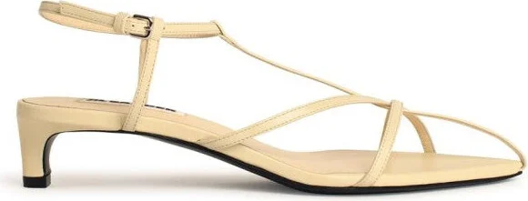 Ivory Leather Sandals
