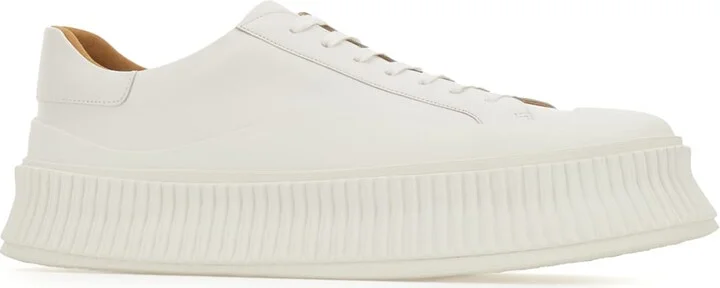 Ivory Leather Sneakers - Image 2