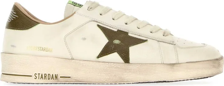 Ivory Leather Stardan Sneakers