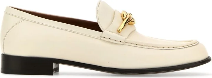 Ivory leather VLogo The Bold Edition loafers