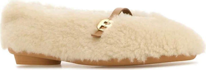 Ivory Shearling Noella Ballerinas - Image 2