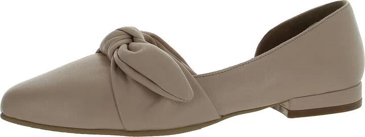 Ivory Womens Slip On Flat D'Orsay