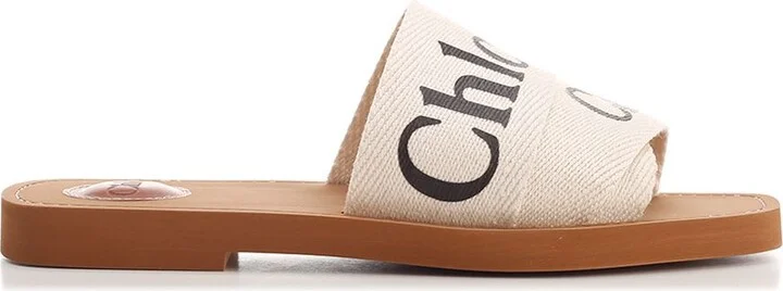 Ivory 'woody' Flat Sandal
