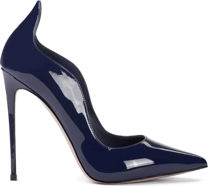 Ivy 120mm patent-leather pumps