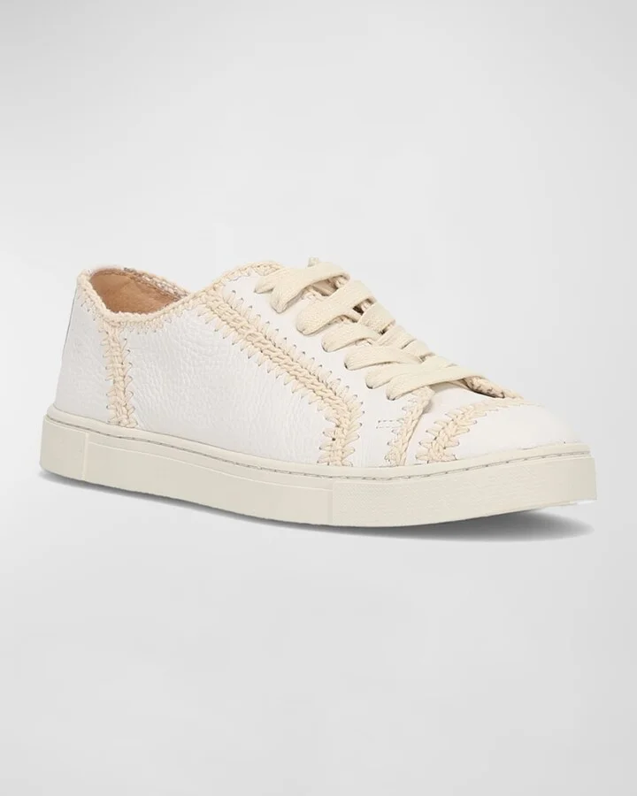 Ivy Crochet Suede Low-Top Sneakers - Image 3