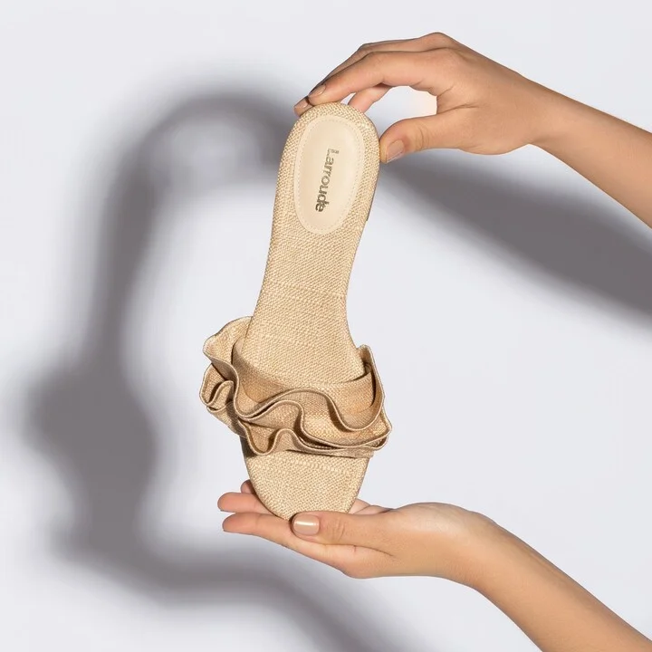Ivy Ruffle Flat Mule - Image 7