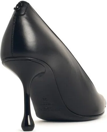 'ixia 80' Black Nappa Leather Pumps - Image 3