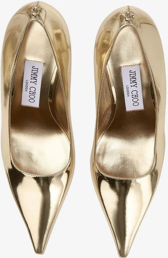 Ixia 95 Metallic Leather Pumps - Image 3