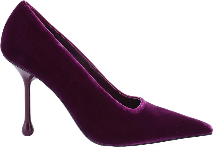 Ixia 95 Pointed-Toe Velvet Pumps