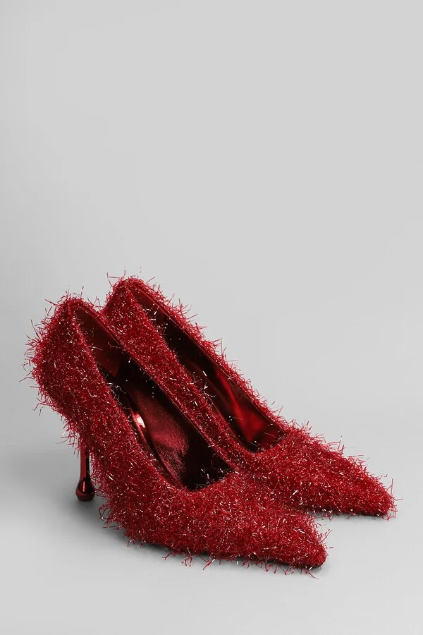 Ixia 95 Pumps In Red Laminate - Image 2