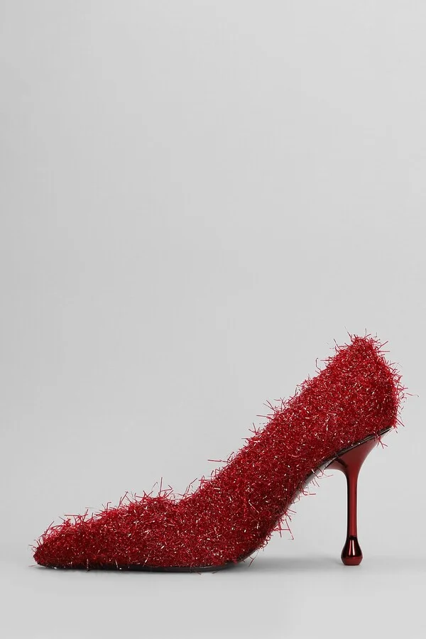 Ixia 95 Pumps In Red Laminate - Image 3