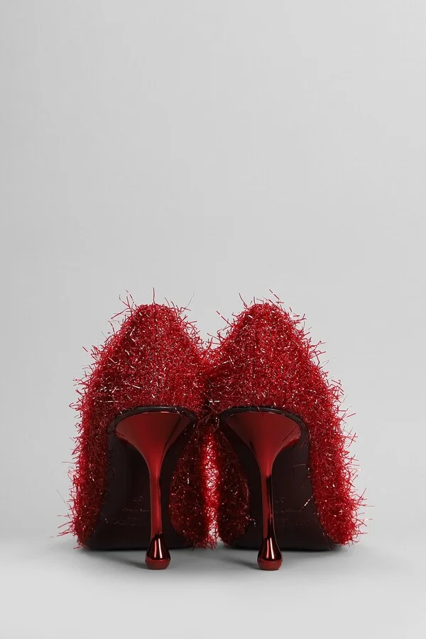 Ixia 95 Pumps In Red Laminate - Image 4