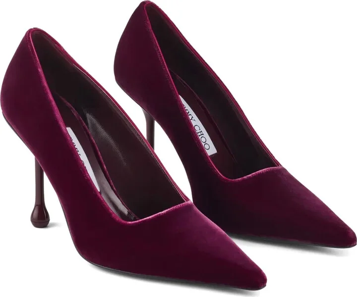 Ixia 95mm velvet pumps - Image 2