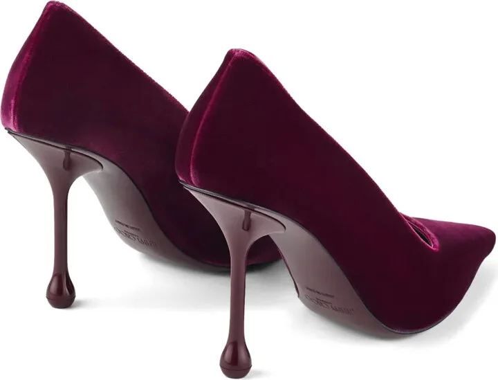 Ixia 95mm velvet pumps - Image 3