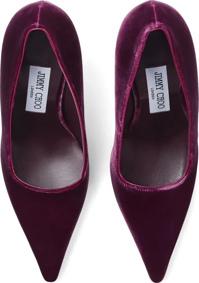 Ixia 95mm velvet pumps - Image 4