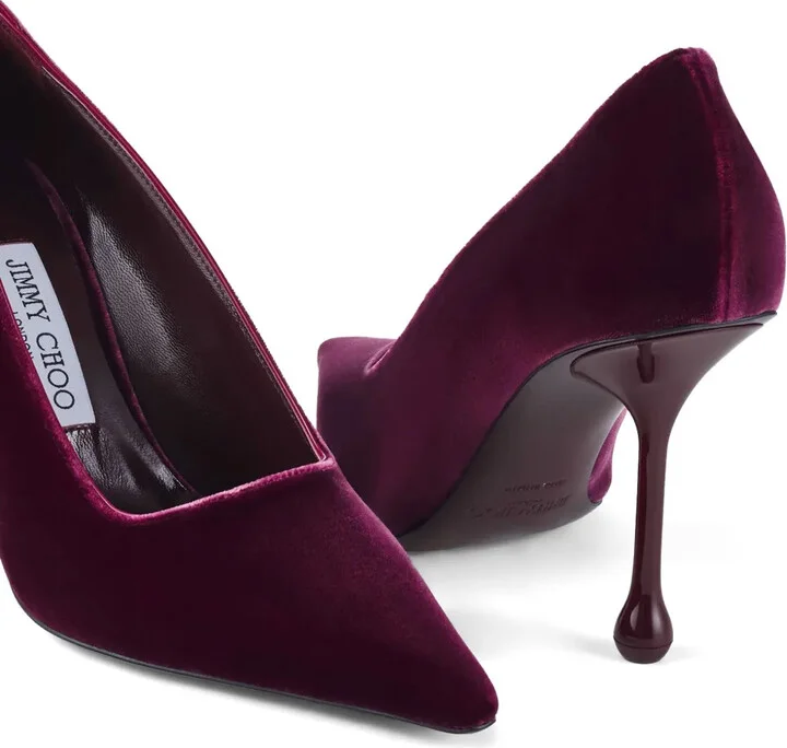 Ixia 95mm velvet pumps - Image 5