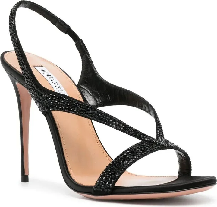 Izzy 105mm crystal-embellished slingback sandals - Image 2