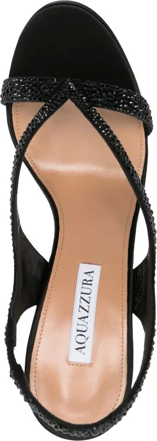Izzy 105mm crystal-embellished slingback sandals - Image 4