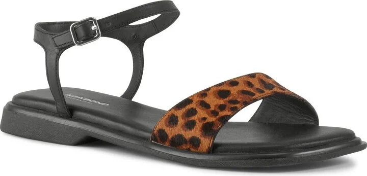 Izzy Genuine Calf Hair Ankle Strap Sandal