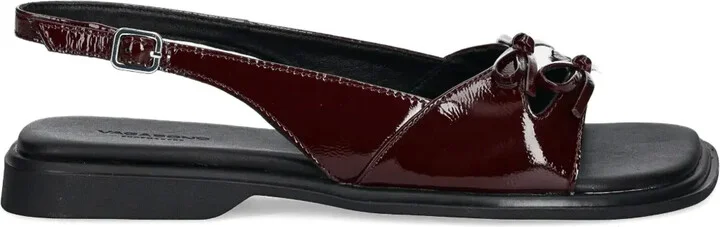 Izzy patent bow slingback sandals