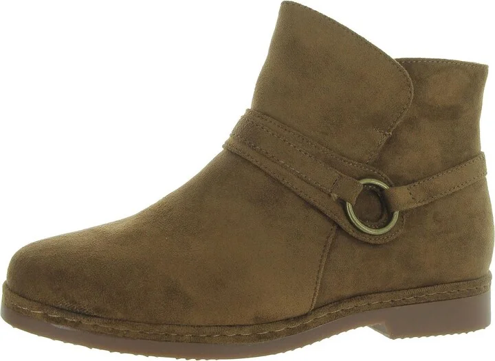 Izzy Womens Zip Up Slip On Booties