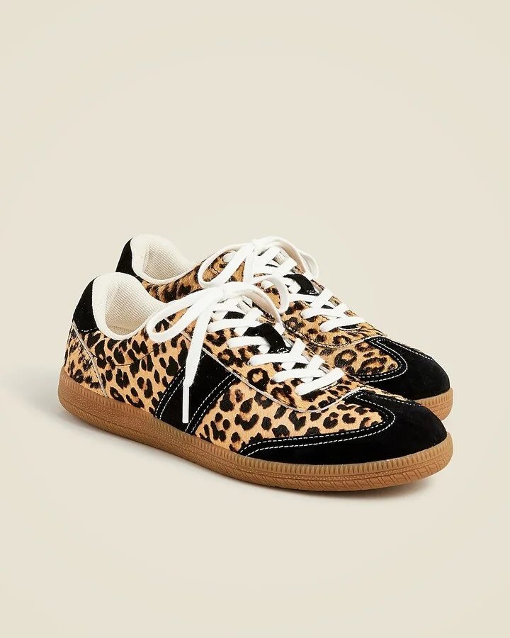 J.Crew field sneakers in calf hair