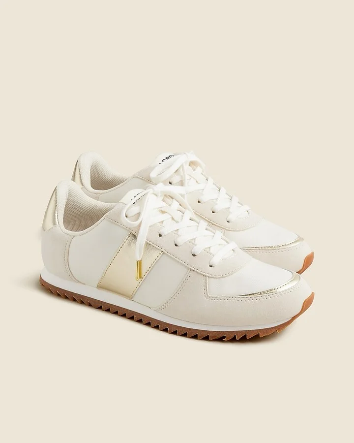 J.Crew trainers in metallic colorblock