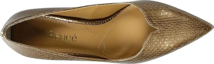 J. Renee Abigaile Women's Shoes Oro Snake Print : 6 M (B), Textile - Image 2