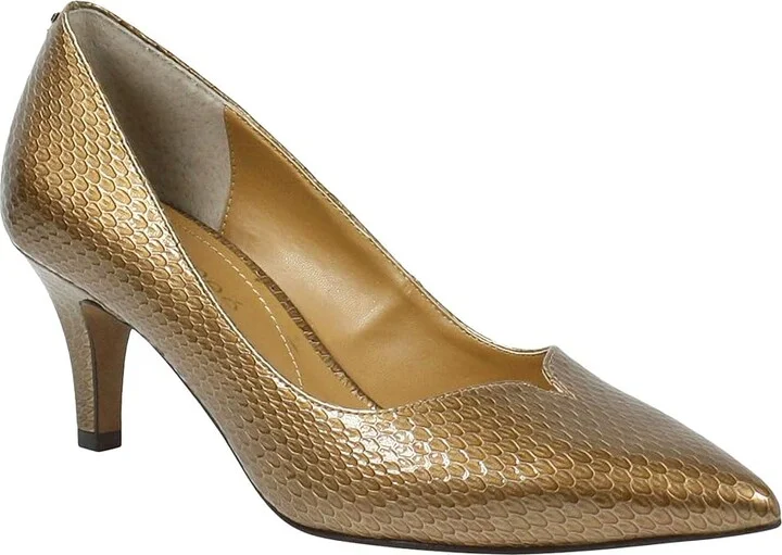 J. Renee Abigaile Women's Shoes Oro Snake Print : 6 M (B), Textile