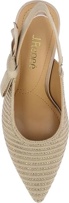 J. Renee Adilene High Women's Heels Beige : 10 M (B), Rubber/Synthetic - Image 2