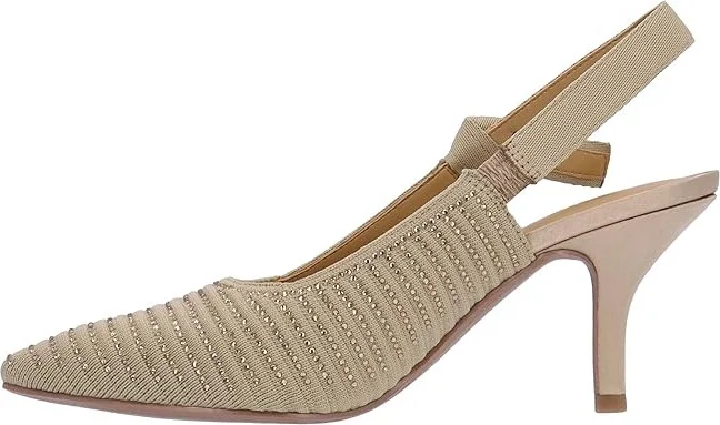 J. Renee Adilene High Women's Heels Beige : 10 M (B), Rubber/Synthetic - Image 4