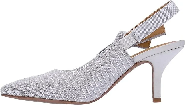 J. Renee Adilene High Women's Heels Steel Grey : 6.5 M (B), Rubber/Synthetic - Image 4