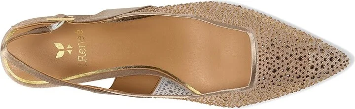 J. Renee Aleksa High Women's Heels Beige : 13 M (B), Textile - Image 2