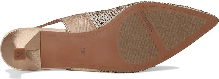J. Renee Aleksa High Women's Heels Beige : 13 M (B), Textile - Image 3