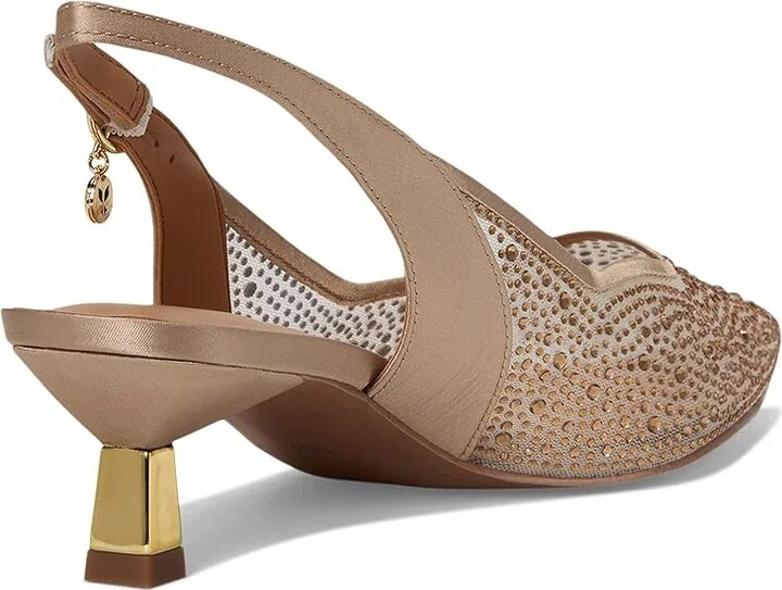 J. Renee Aleksa High Women's Heels Beige : 13 M (B), Textile - Image 4