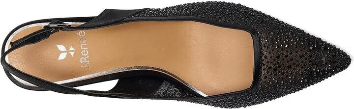 J. Renee Aleksa High Women's Heels Black : 11 W (C), Textile - Image 2