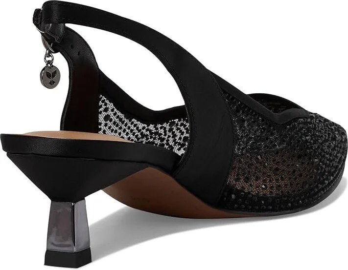 J. Renee Aleksa High Women's Heels Black : 11 W (C), Textile - Image 4