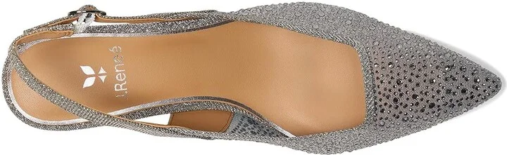 J. Renee Aleksa High Women's Heels Pewter : 10.5 M (B), Textile - Image 2