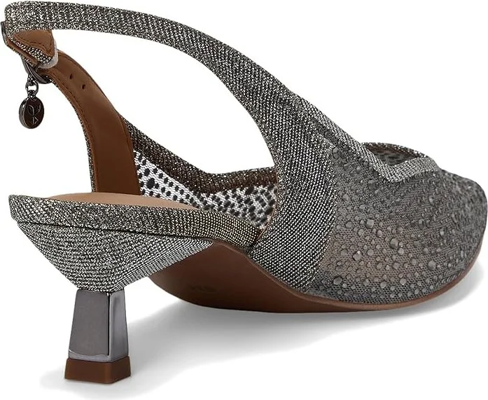 J. Renee Aleksa High Women's Heels Pewter : 10.5 M (B), Textile - Image 4