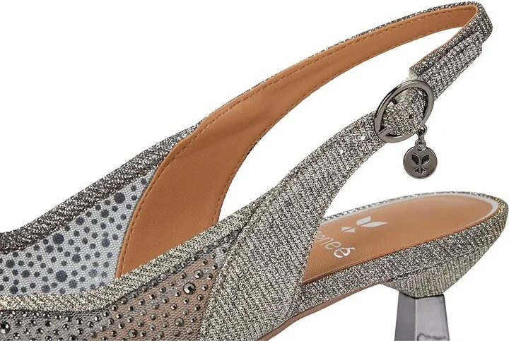 J. Renee Aleksa High Women's Heels Pewter : 10.5 M (B), Textile - Image 7