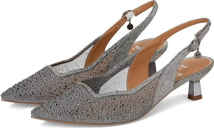 J. Renee Aleksa High Women's Heels Pewter : 10.5 M (B), Textile
