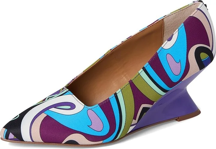 J. Renee Anisha High Women's Heels Purple/Blue/Green/Black : 7 W (C), Rubber - Image 5