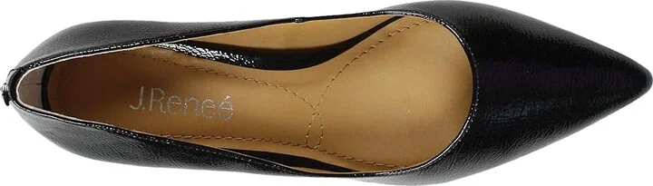 J. Renee Asilah Women's Shoes Black Crinkle : 5.5 M (B), Synthetic - Image 2