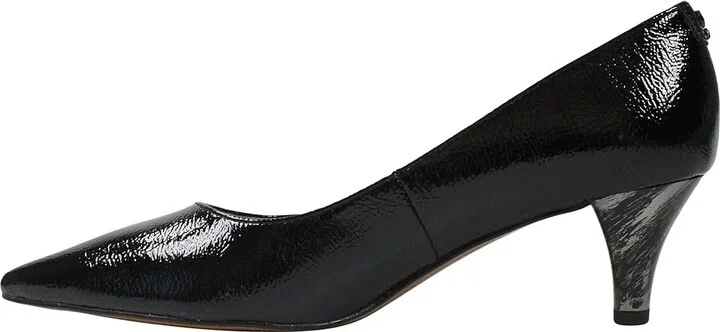 J. Renee Asilah Women's Shoes Black Crinkle : 5.5 M (B), Synthetic - Image 5