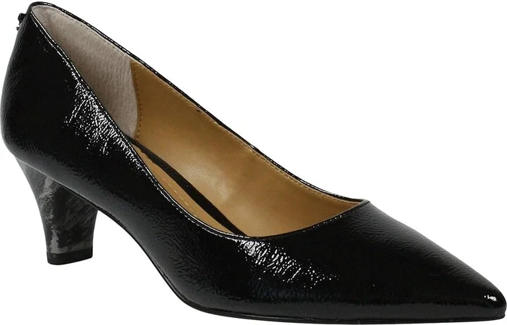 J. Renee Asilah Women's Shoes Black Crinkle : 5.5 M (B), Synthetic